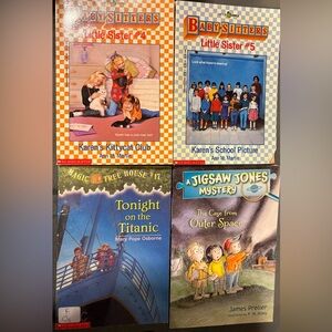 Babysitters Club Little Sister, Magic Treehouse, Jigsaw Mystery Books